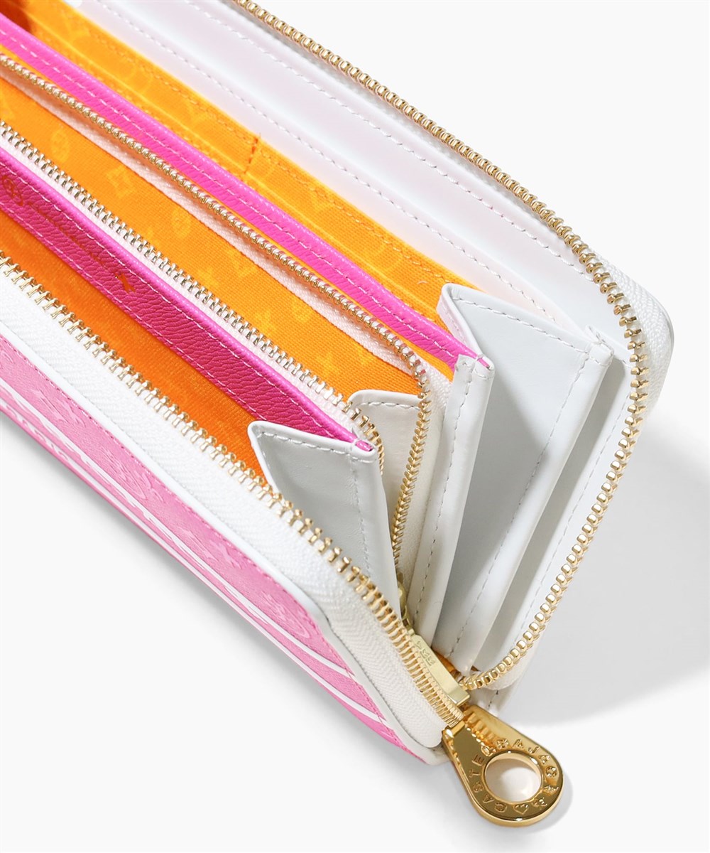 カステルバジャック ビジュー ラウンドファスナー 長財布 カード段12