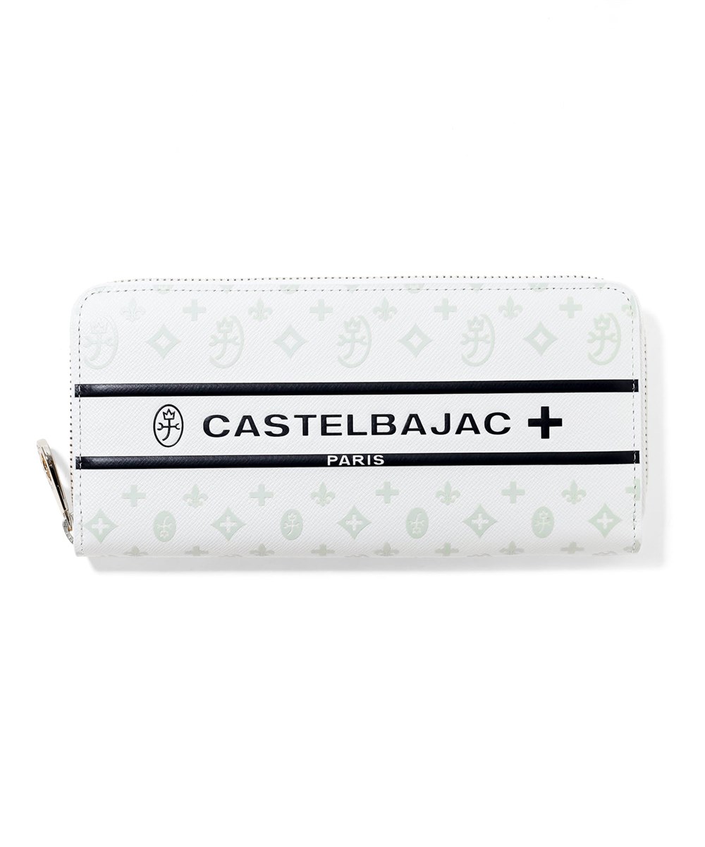 カステルバジャック ビジュー ラウンドファスナー 長財布 カード段12