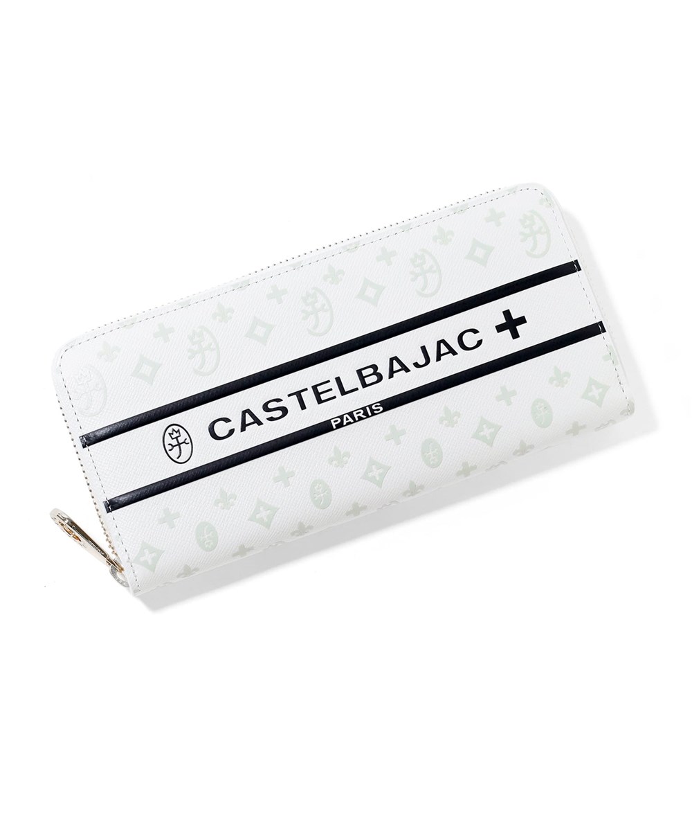カステルバジャック ビジュー ラウンドファスナー 長財布 カード段12