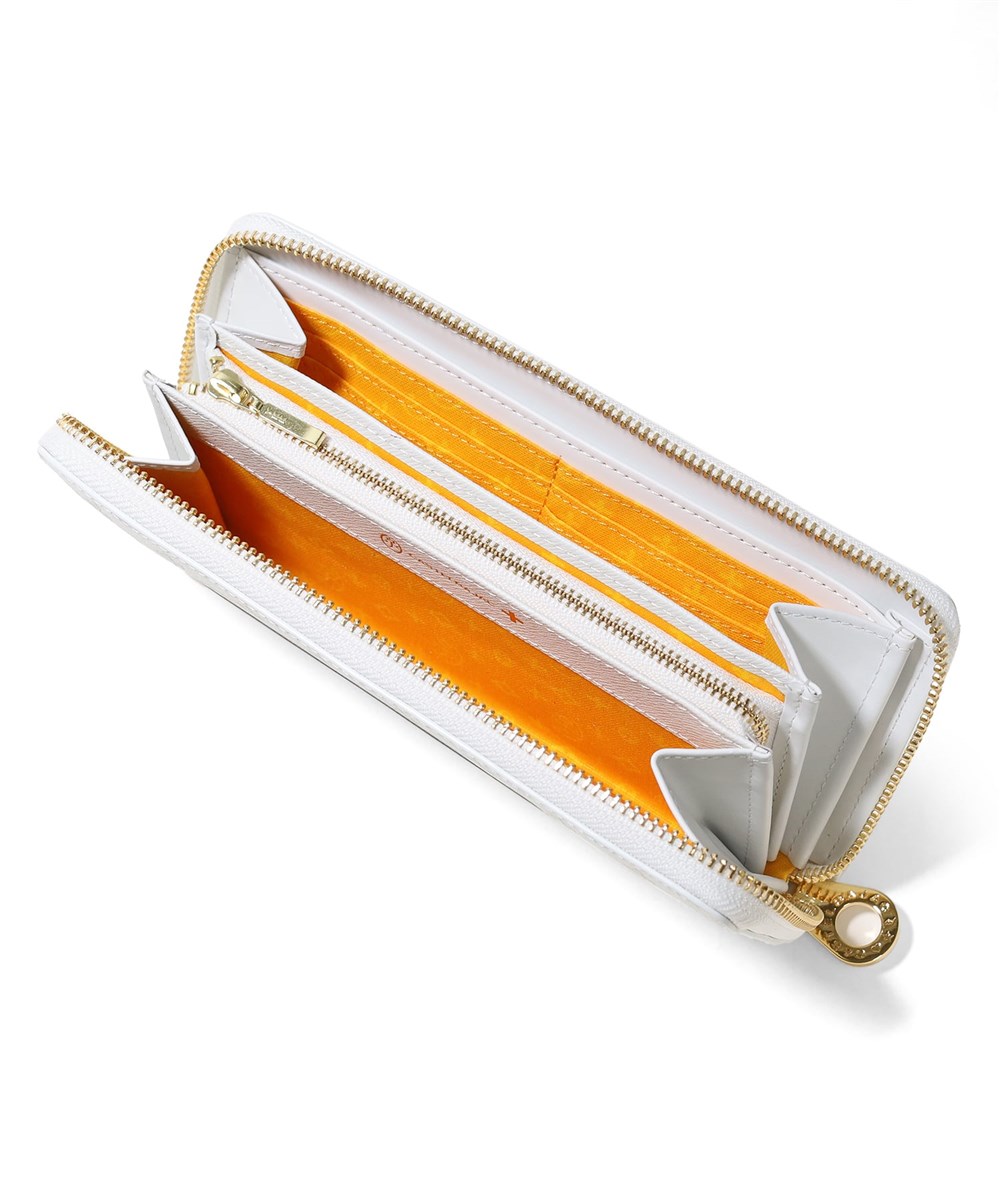 カステルバジャック ビジュー ラウンドファスナー 長財布 カード段12