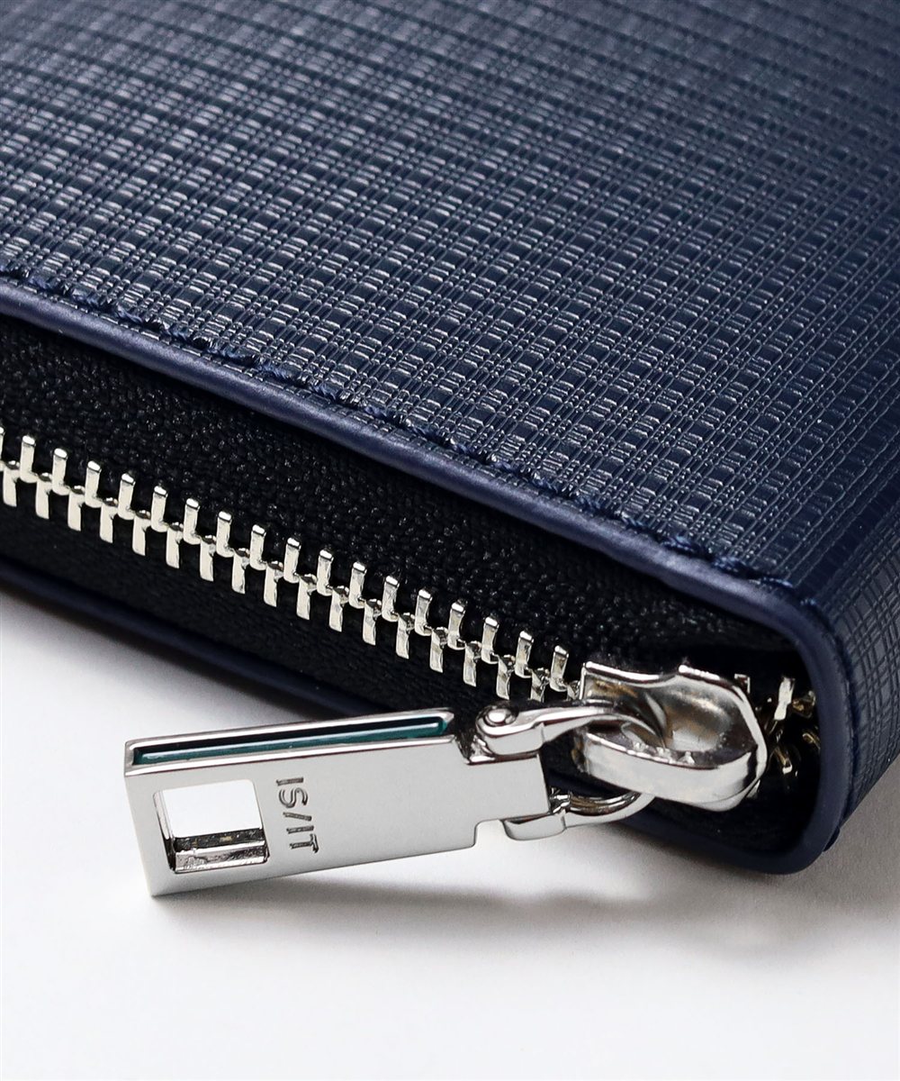 イズイット ツール ラウンドファスナー長財布 BOX型小銭入れ カード段18