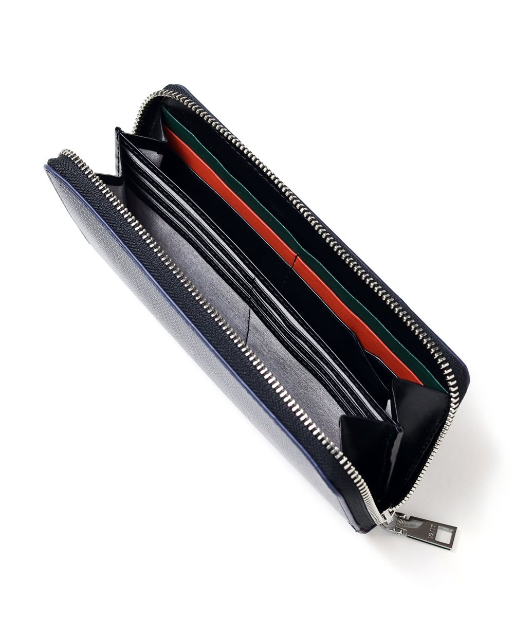 イズイット ツール ラウンドファスナー長財布 BOX型小銭入れ カード段18