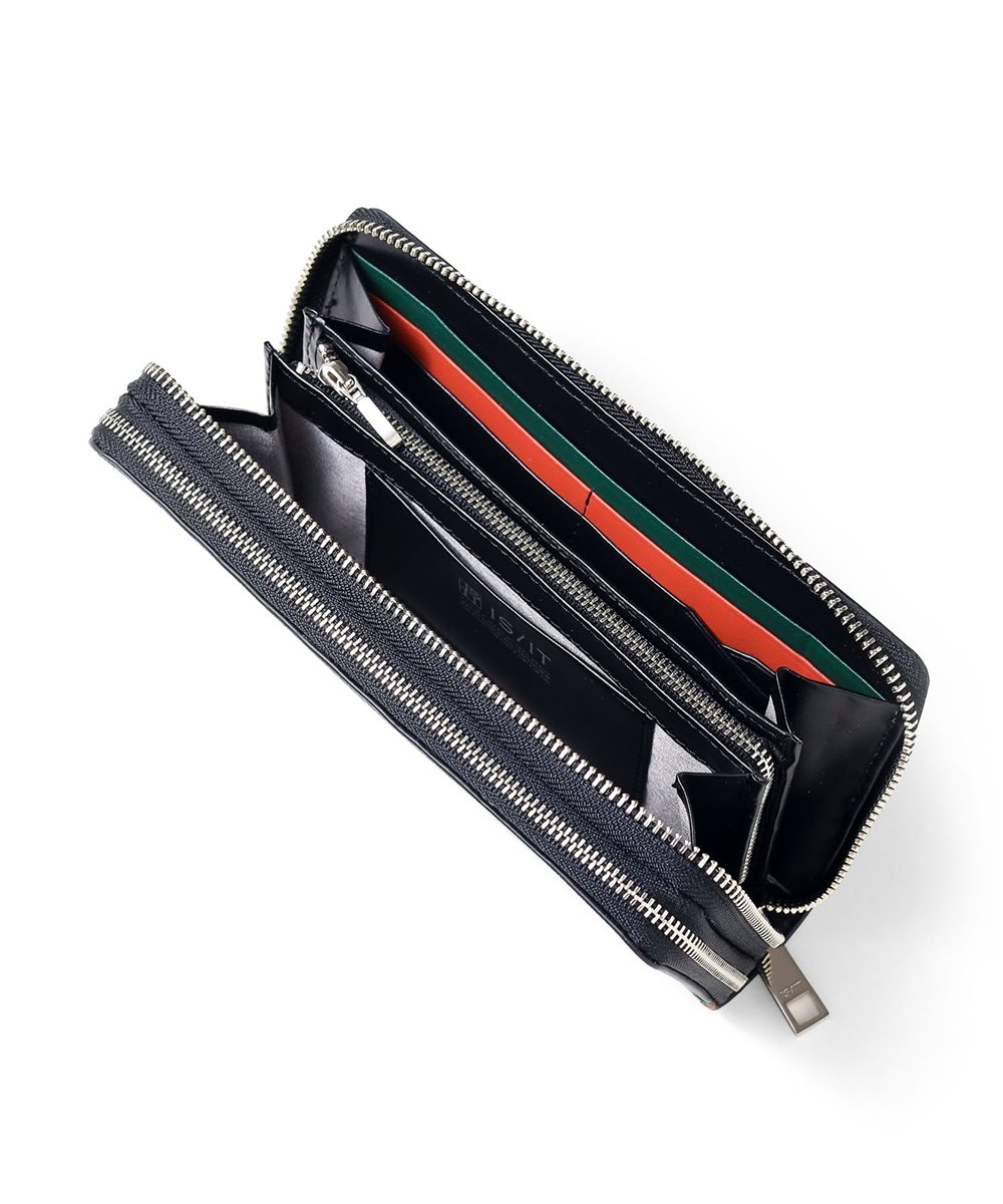 イズイット ツール ラウンドファスナー長財布 ダブルルーム カード段26