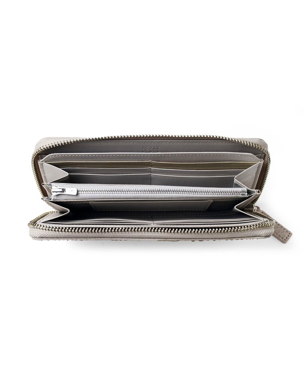 イズイット パイソン ラウンドファスナー長財布 カード段13