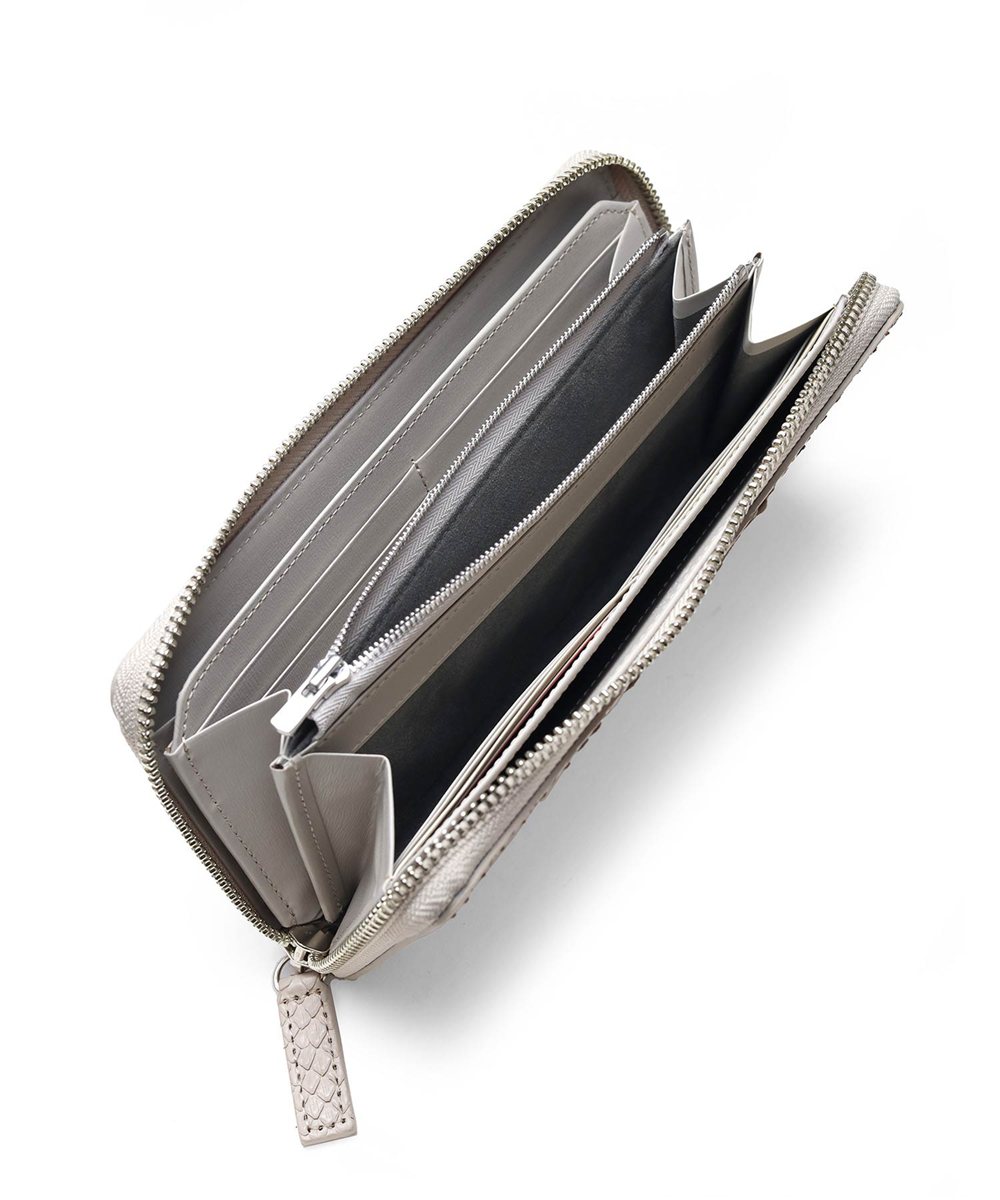 イズイット パイソン ラウンドファスナー長財布 カード段13