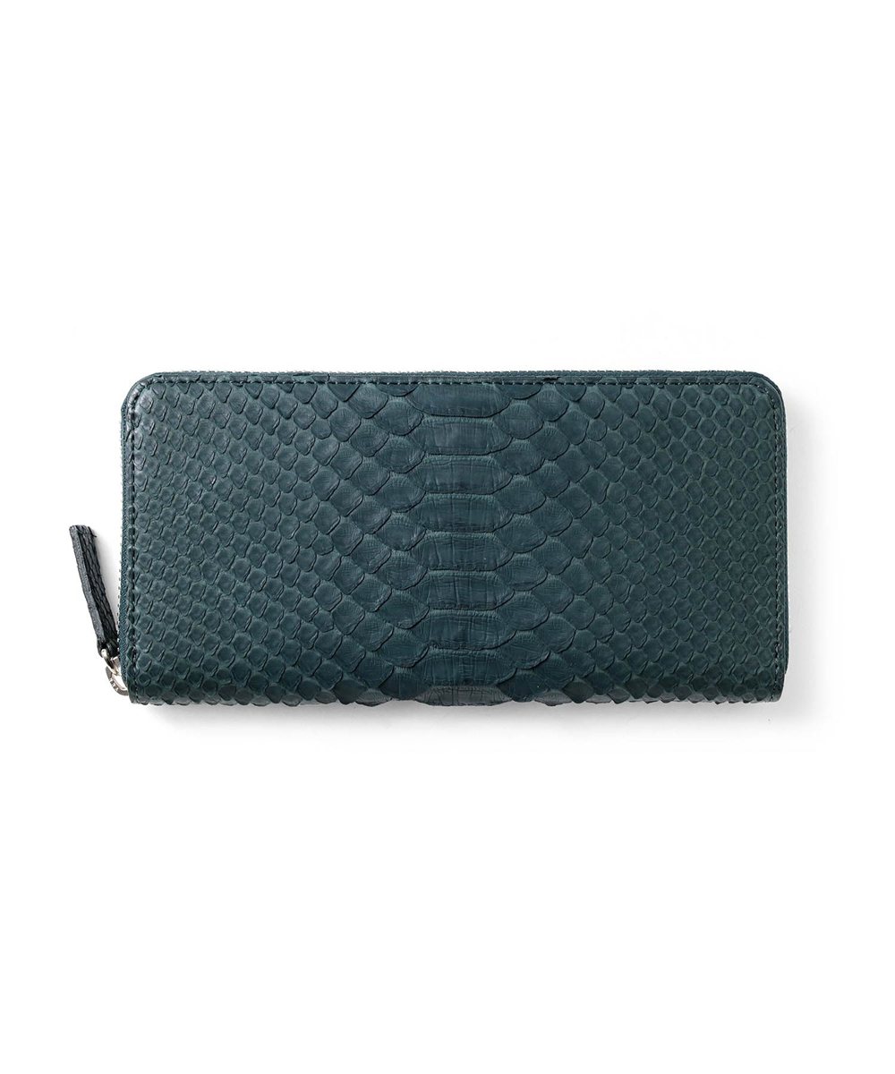 イズイット パイソン ラウンドファスナー長財布 カード段13