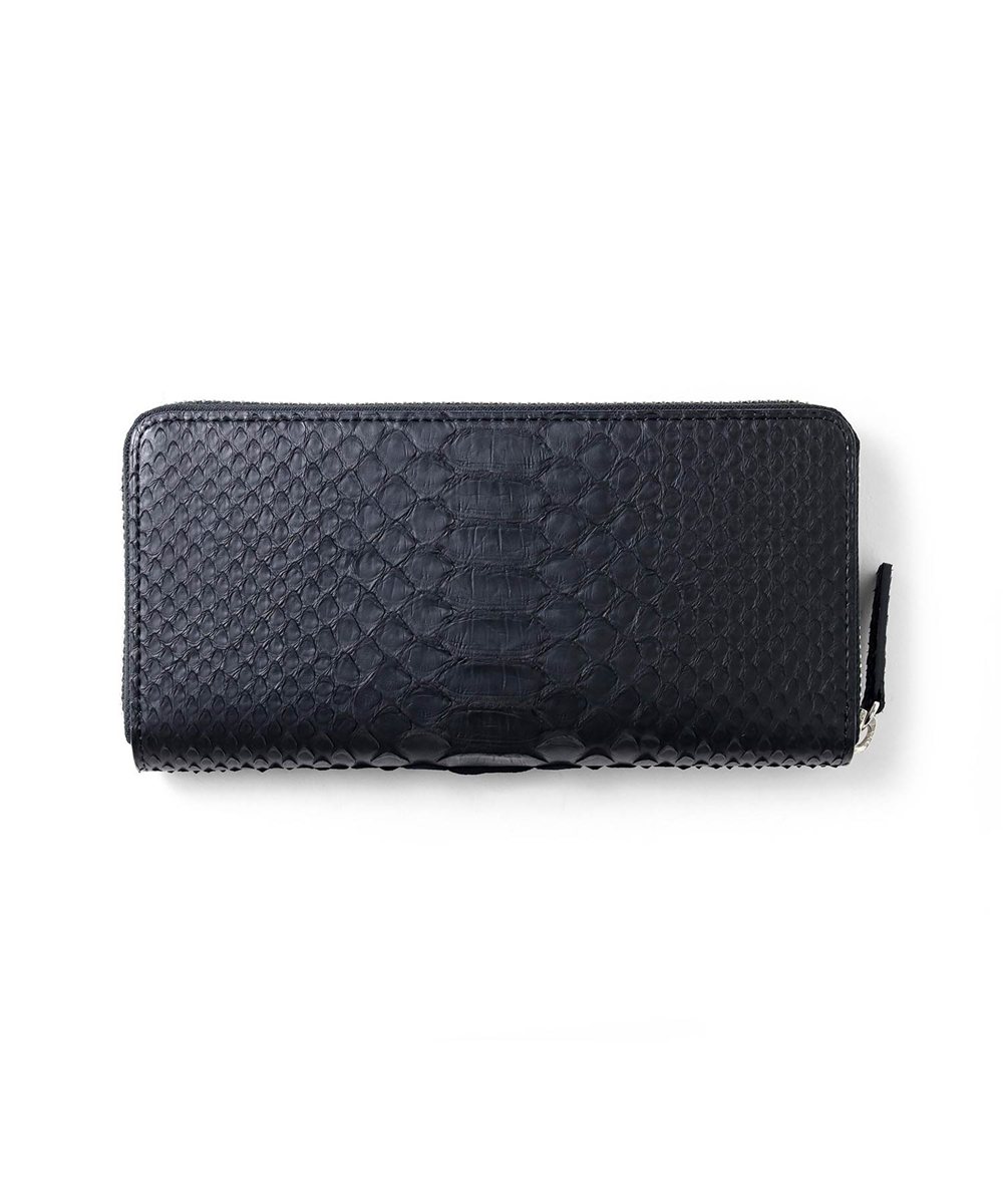 イズイット パイソン ラウンドファスナー長財布 カード段13