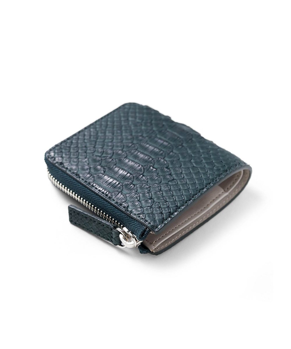 イズイット パイソン L字ファスナー二つ折り財布 カード段7