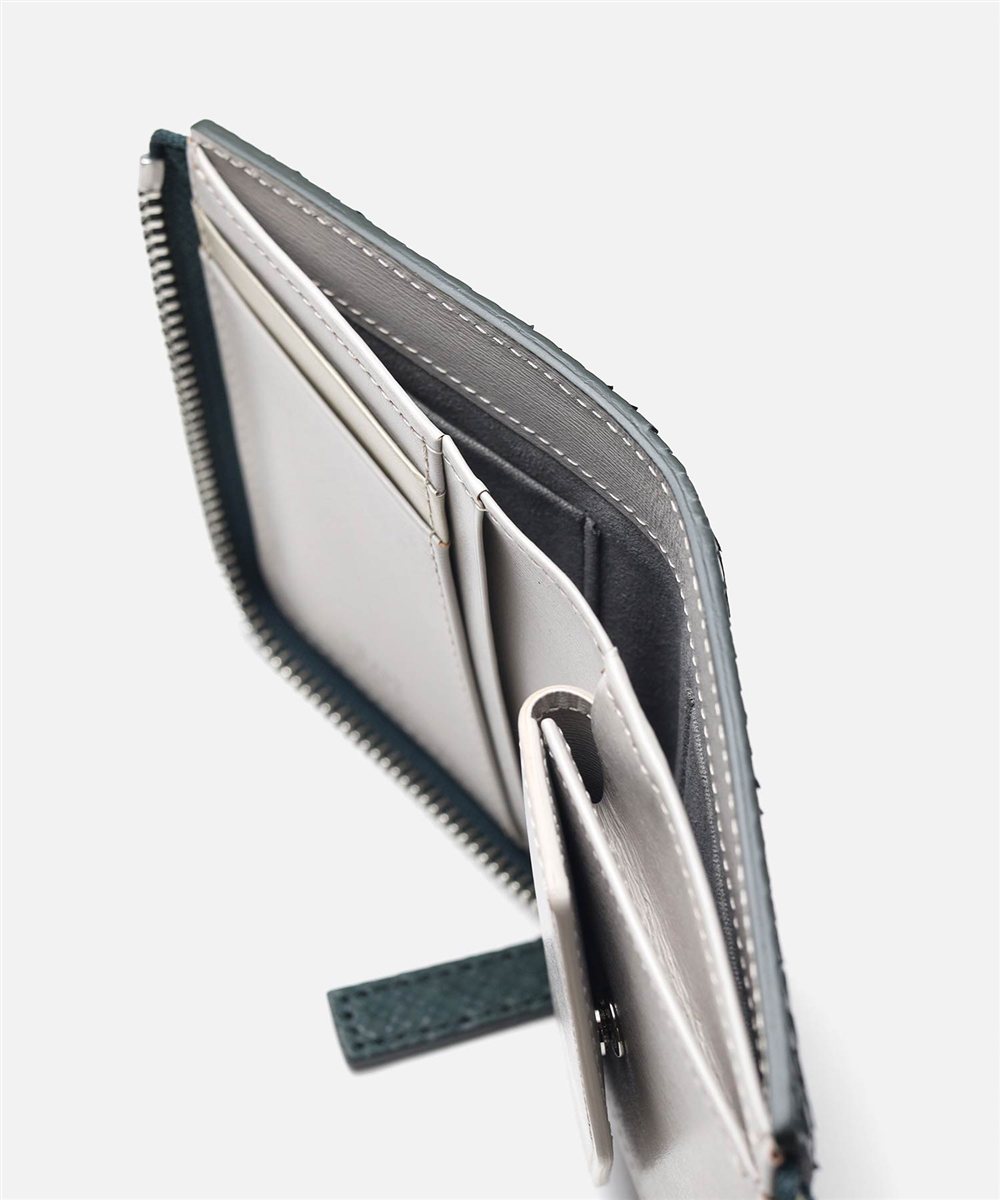 イズイット パイソン L字ファスナー二つ折り財布 カード段7