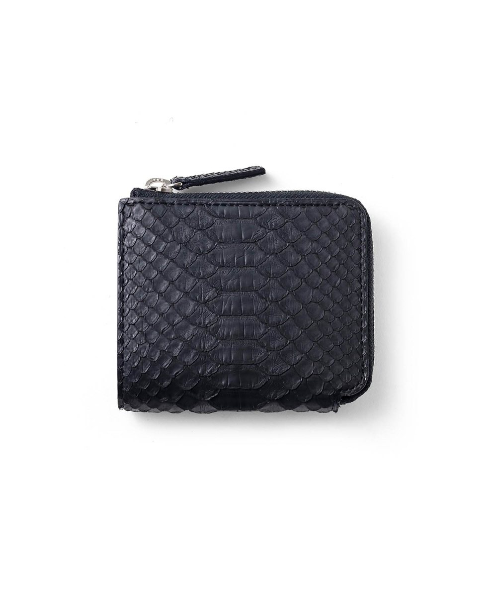 イズイット パイソン L字ファスナー二つ折り財布 カード段7