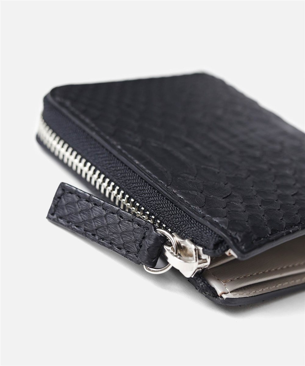 イズイット パイソン L字ファスナー二つ折り財布 カード段7