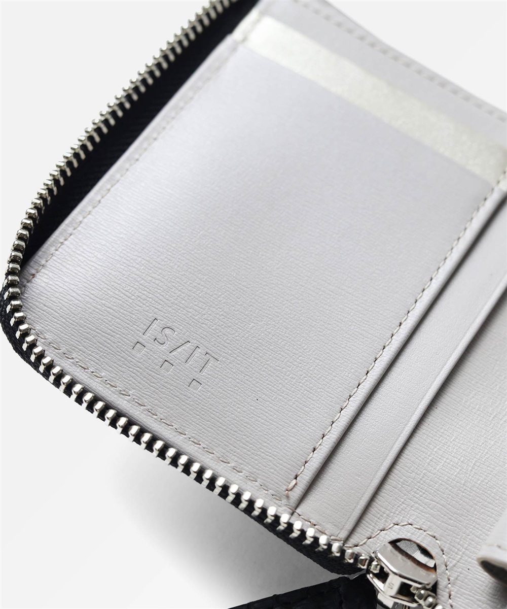 イズイット パイソン L字ファスナー二つ折り財布 カード段7