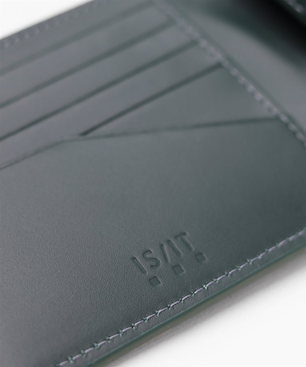 イズイット バトックス コードバン 二つ折り財布 カード段9