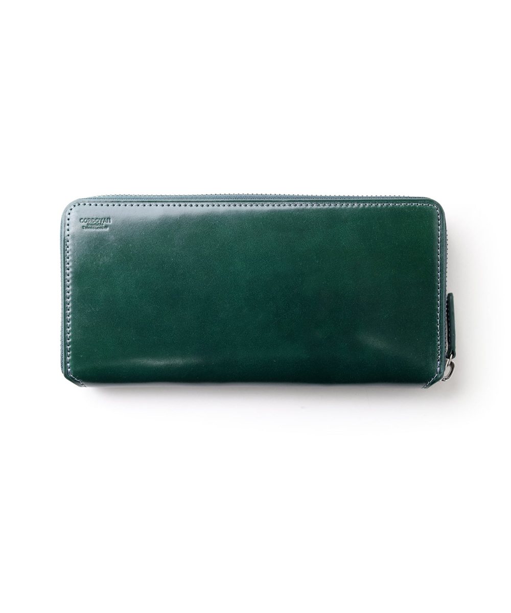 イズイット バトックス コードバン ラウンドファスナー長財布 カード段14