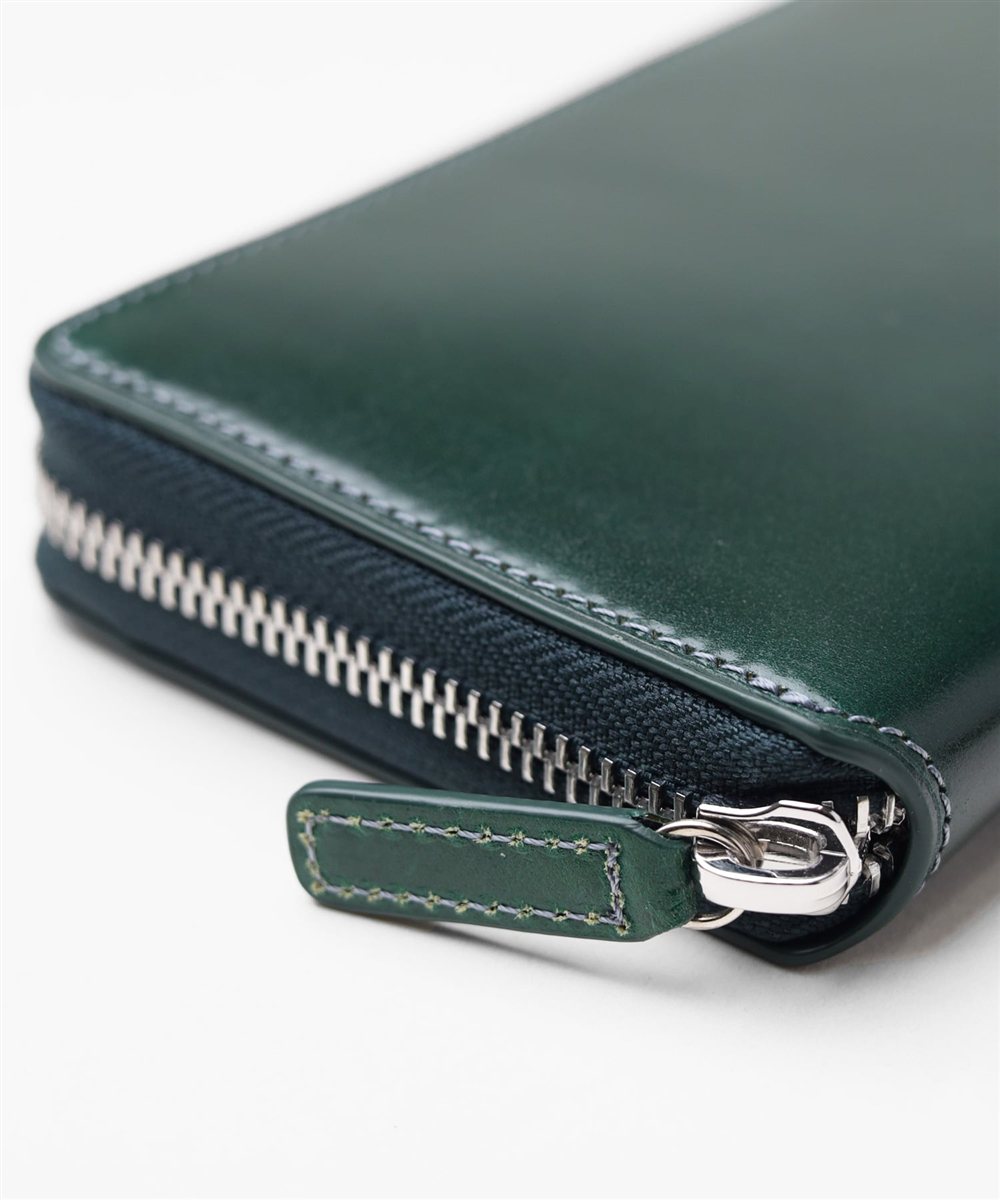 イズイット バトックス コードバン ラウンドファスナー長財布 カード段14