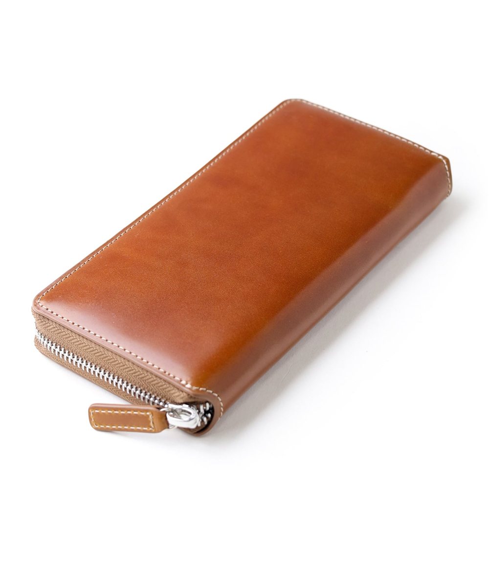 イズイット バトックス コードバン ラウンドファスナー長財布 カード段14