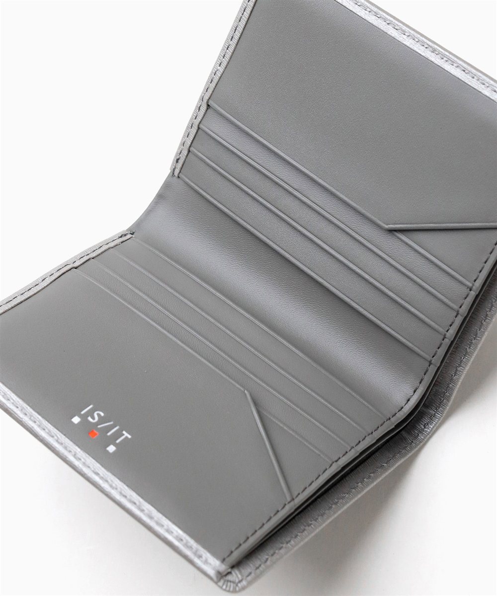 イズイット ポリマー 純札 二つ折り財布 カード段12