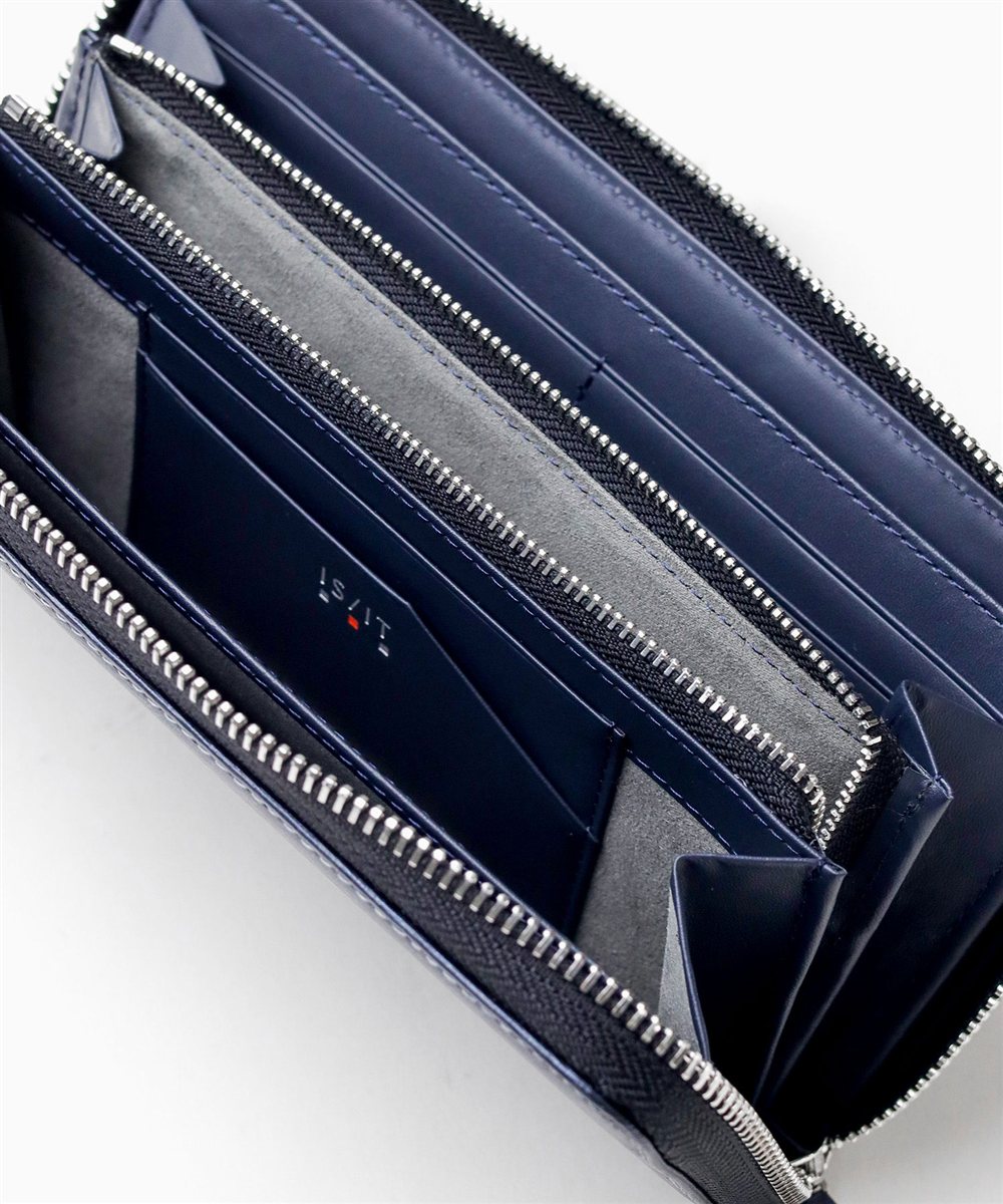 イズイット ポリマー ラウンドファスナー長財布 カード段14