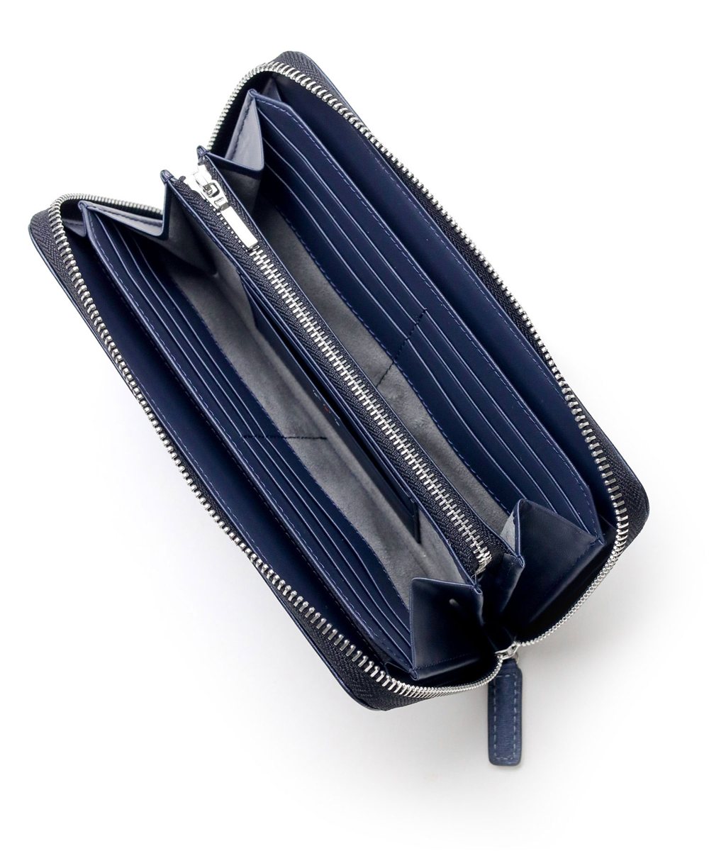 イズイット ポリマー ラウンドファスナー長財布 カード段14