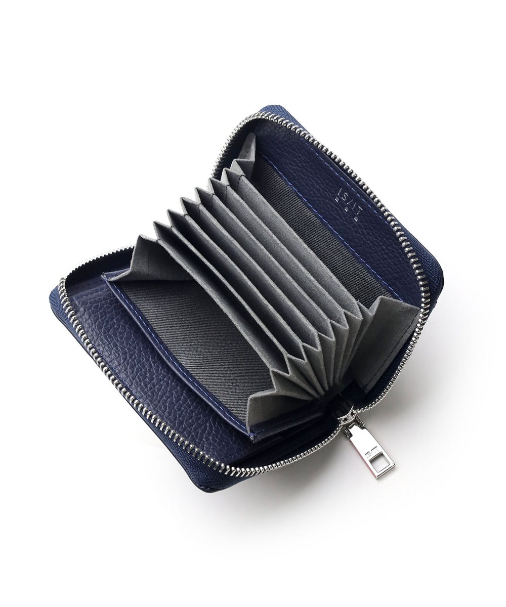 イズイット アコーディオン ラウンドファスナー二つ折り財布 カード段7