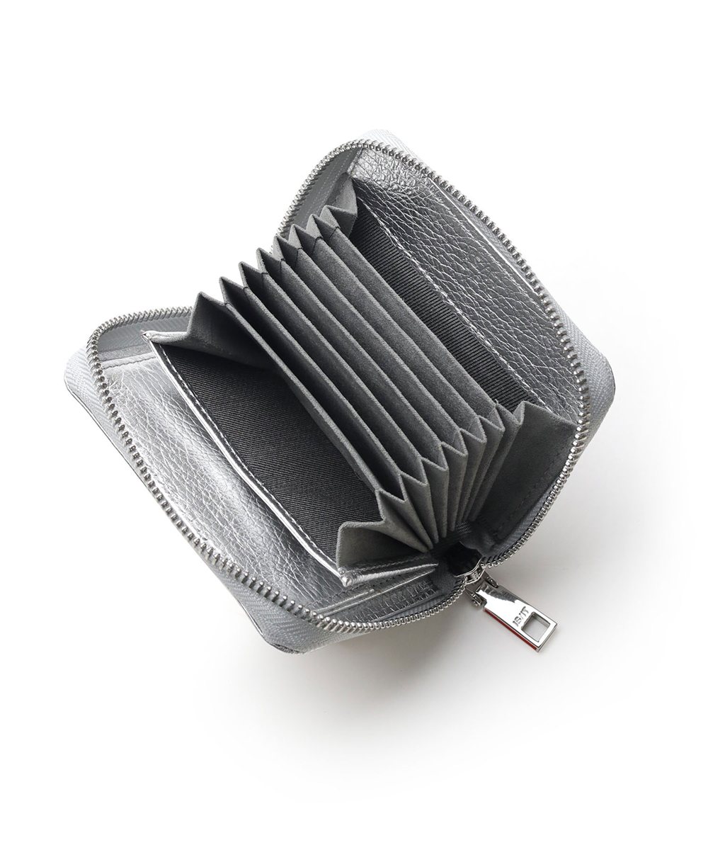 イズイット アコーディオン ラウンドファスナー二つ折り財布 カード段7