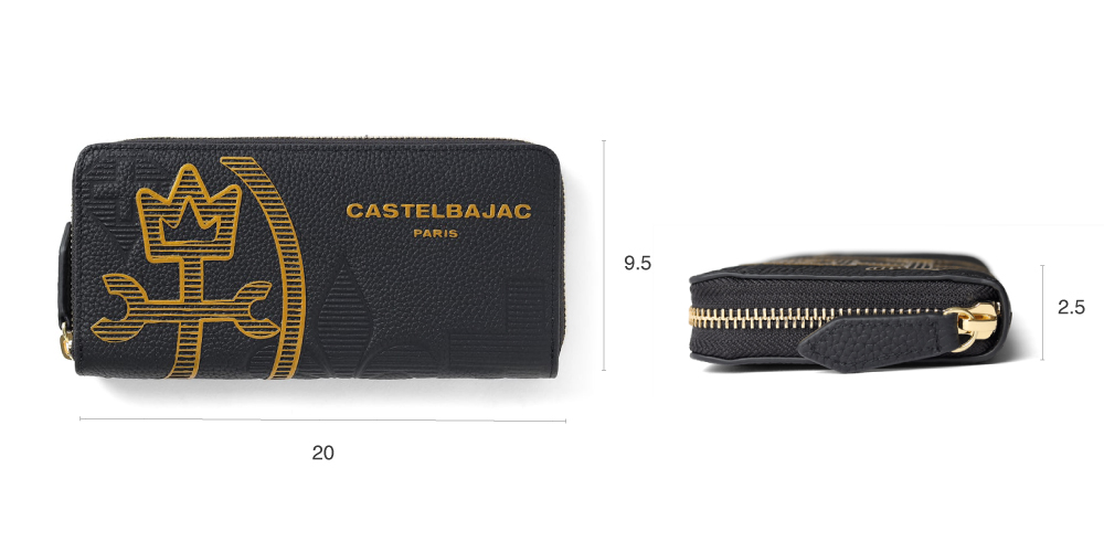 カステルバジャック ラウンドファスナー長財布
