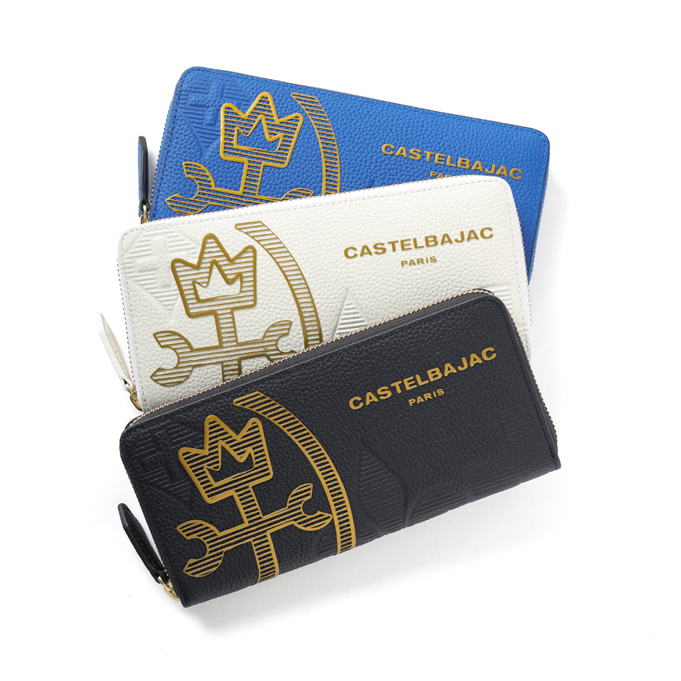 カステルバジャック ラウンドファスナー長財布