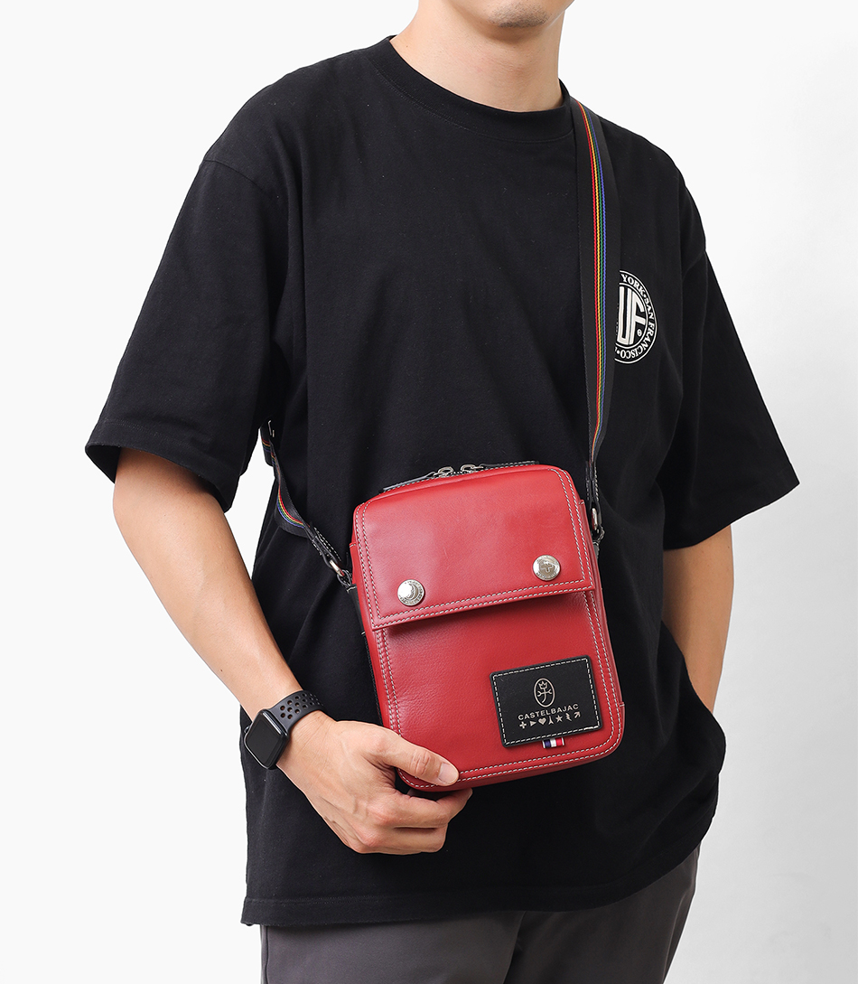 カステルバジャック ミニレザーショルダーバッグ