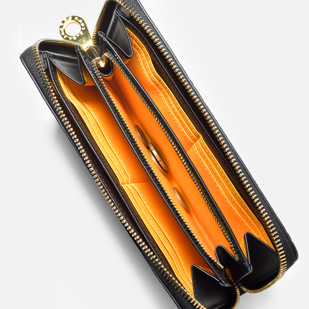 カステルバジャック クレア ラウンドファスナー長財布 カード段12