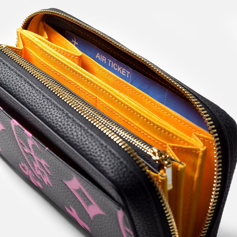 カステルバジャック クレア ラウンドファスナー長財布 カード段36