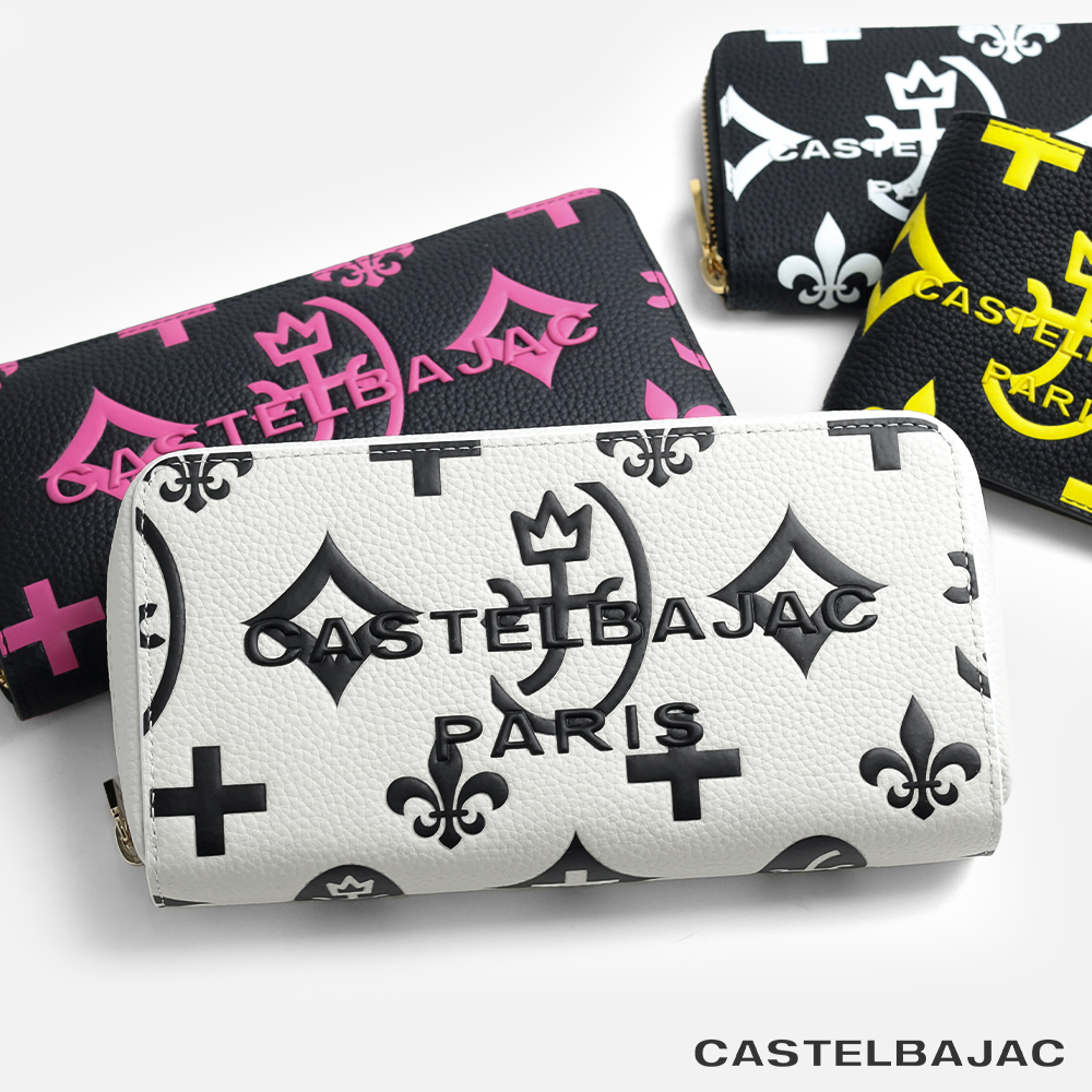 カステルバジャック クレア ラウンドファスナー長財布 カード段36