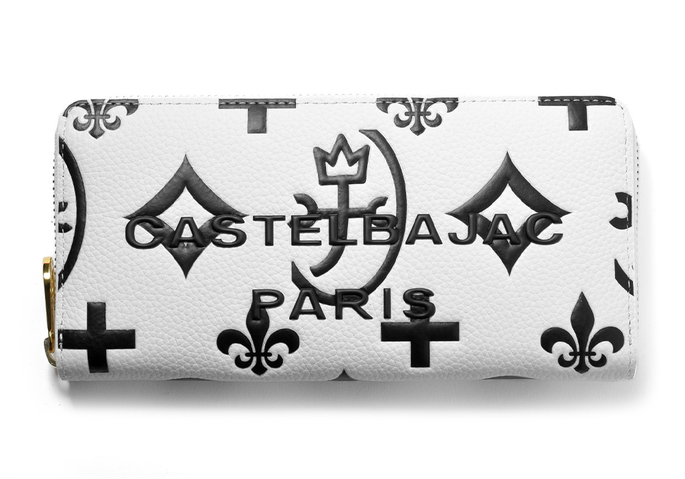 カステルバジャック クレア ラウンドファスナー長財布 カード段12