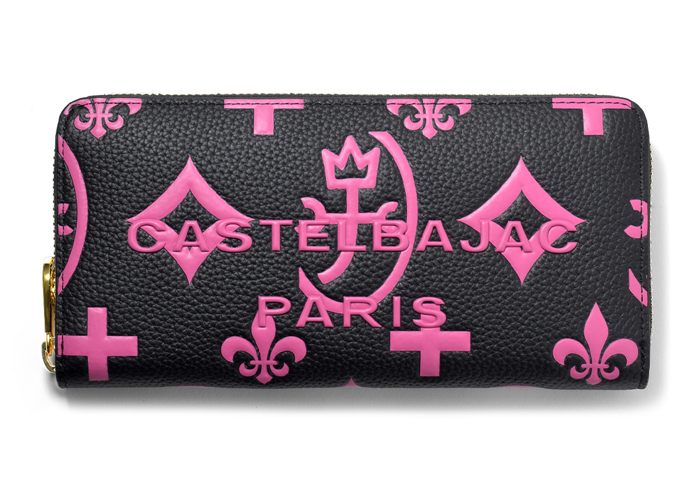 カステルバジャック クレア ラウンドファスナー長財布 カード段12