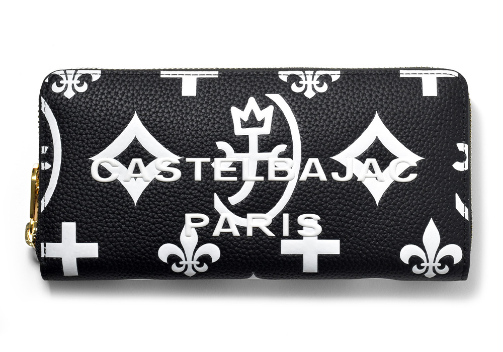 カステルバジャック クレア ラウンドファスナー長財布 カード段12