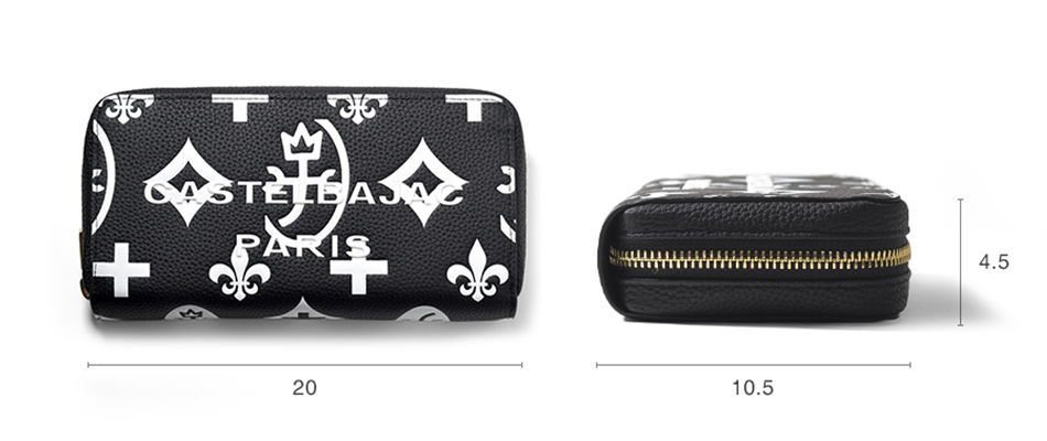 カステルバジャック クレア ラウンドファスナー長財布 カード段36