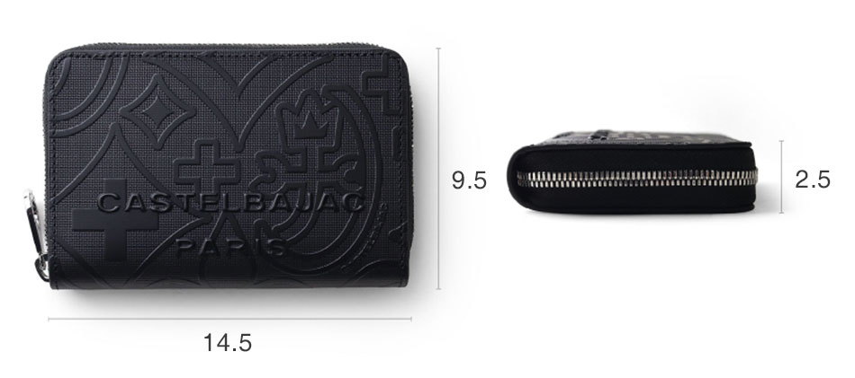 カステルバジャック ミカ セミ長財布 カード段9