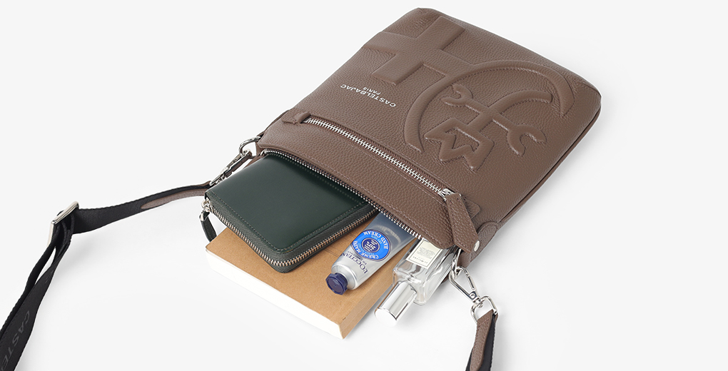 カステルバジャック シレーヌ レザーショルダーバッグ