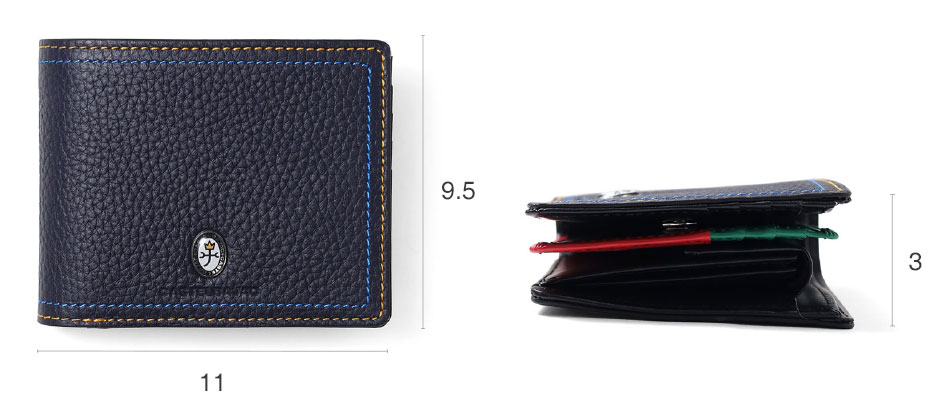 カステルバジャック スレッド 二つ折り財布 カード段12