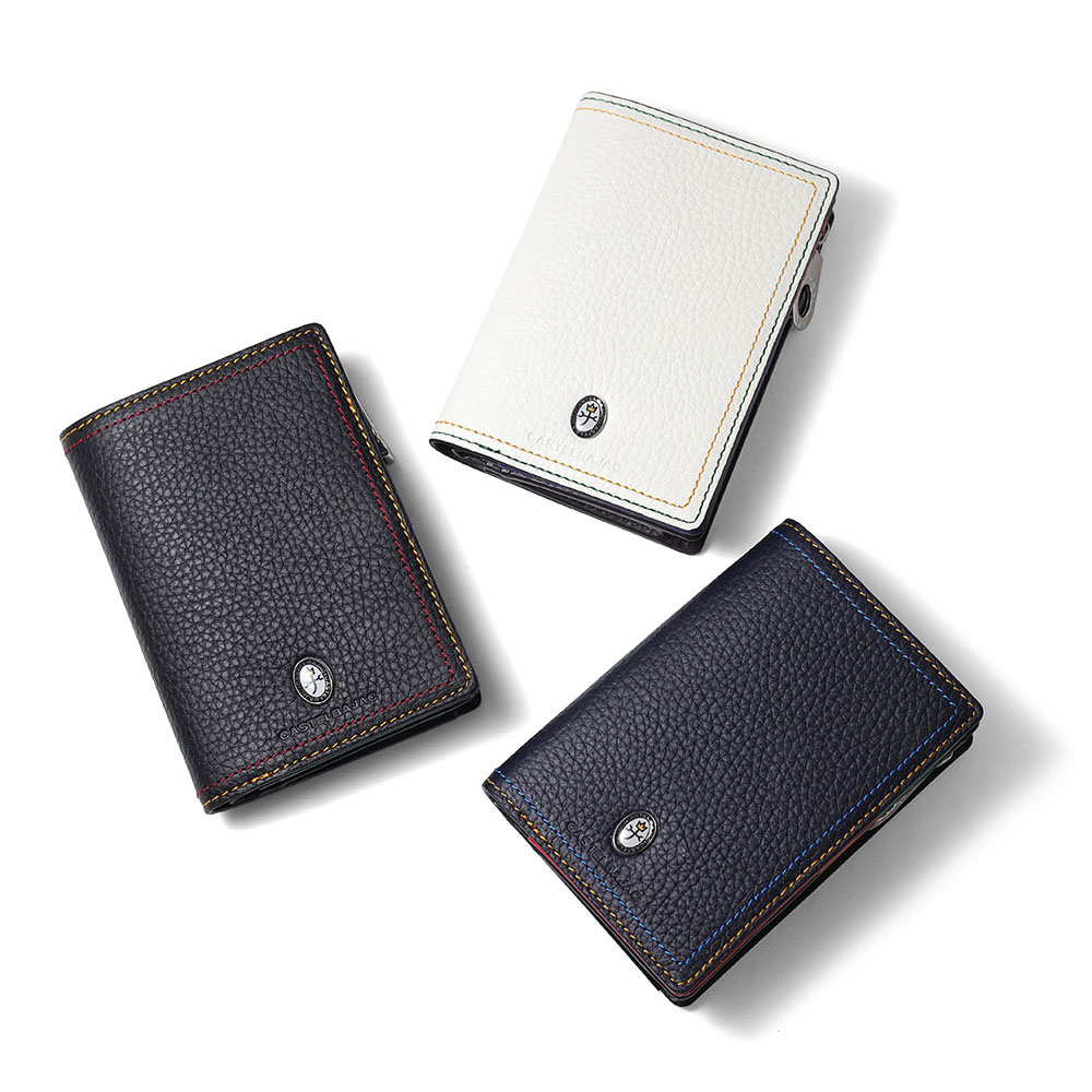 カステルバジャック スレッド セミ長財布 カード段10