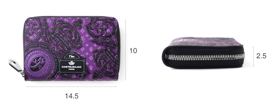 カステルバジャック ヴェルサ セミ長財布 カード段5