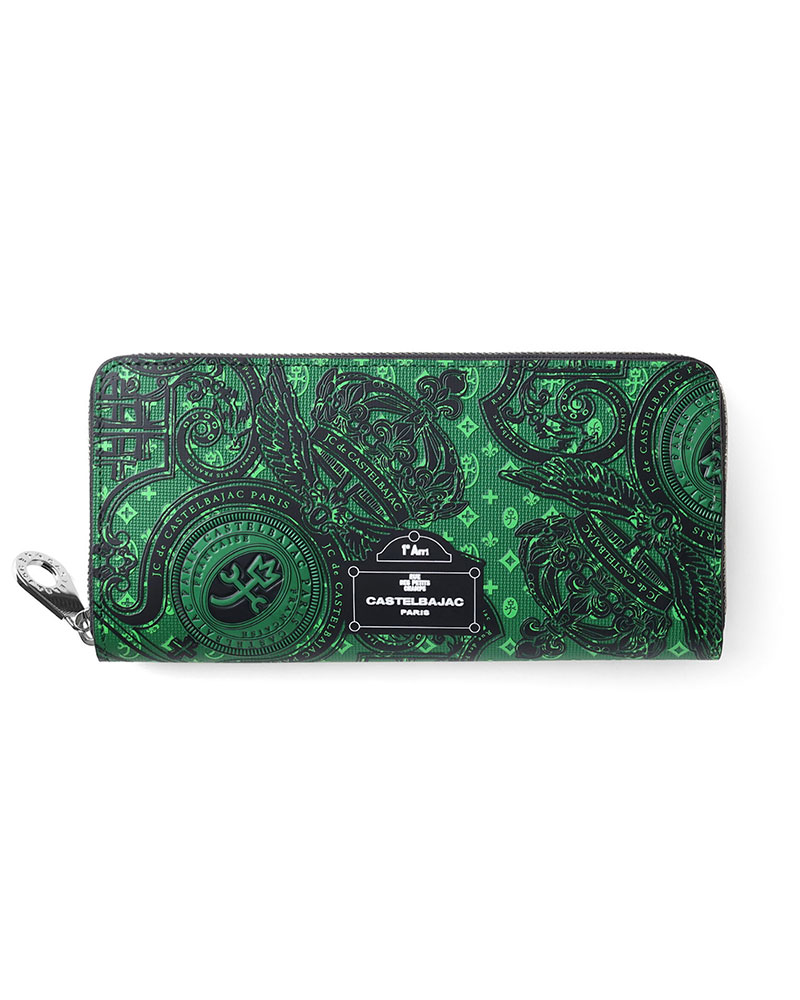 カステルバジャック ヴェルサ ラウンドファスナー長財布 カード段12