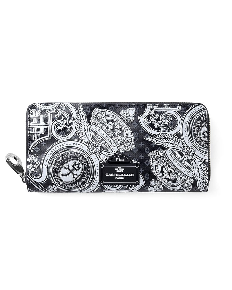 カステルバジャック ヴェルサ ラウンドファスナー長財布 カード段12