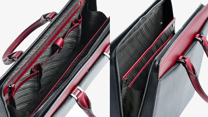 フジタカ ディアマン レザービジネスバッグ A4