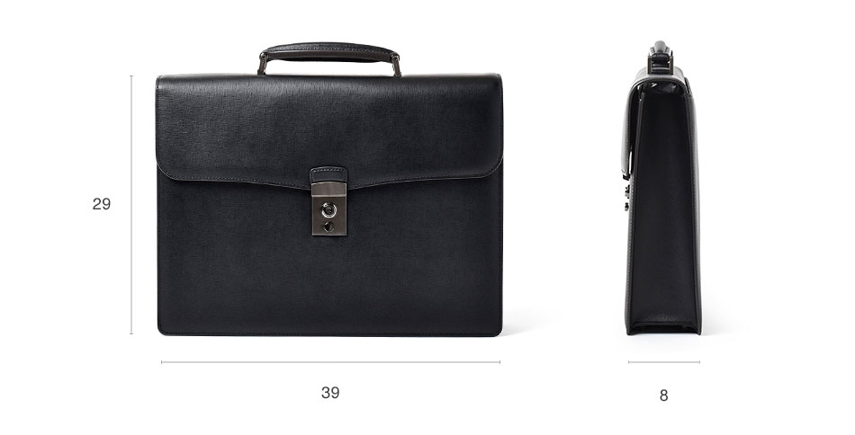 フジタカ ディアマン レザービジネスバッグ A4 カブセ