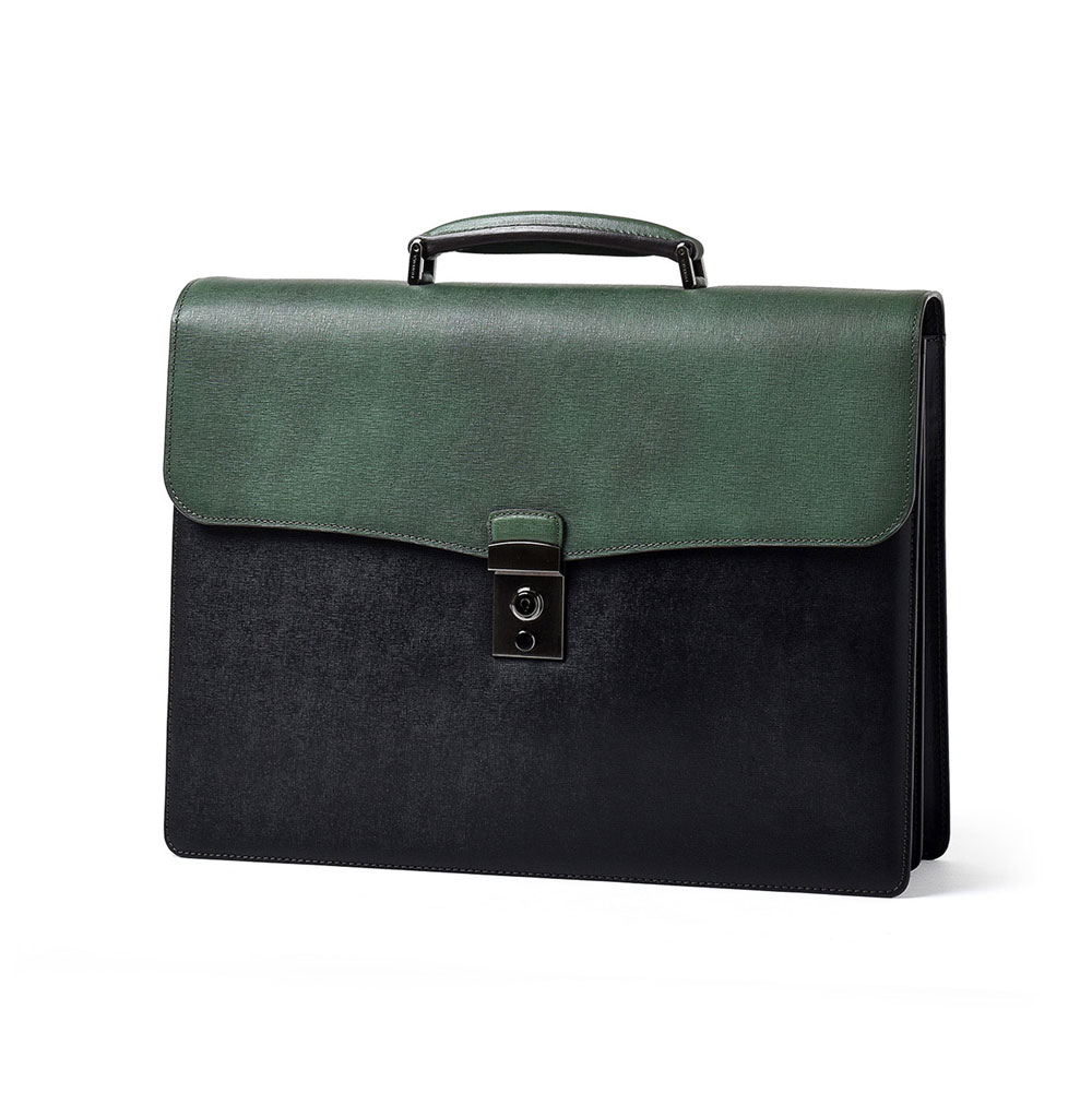 フジタカ ディアマン レザービジネスバッグ B4 ダブルルーム カブセ