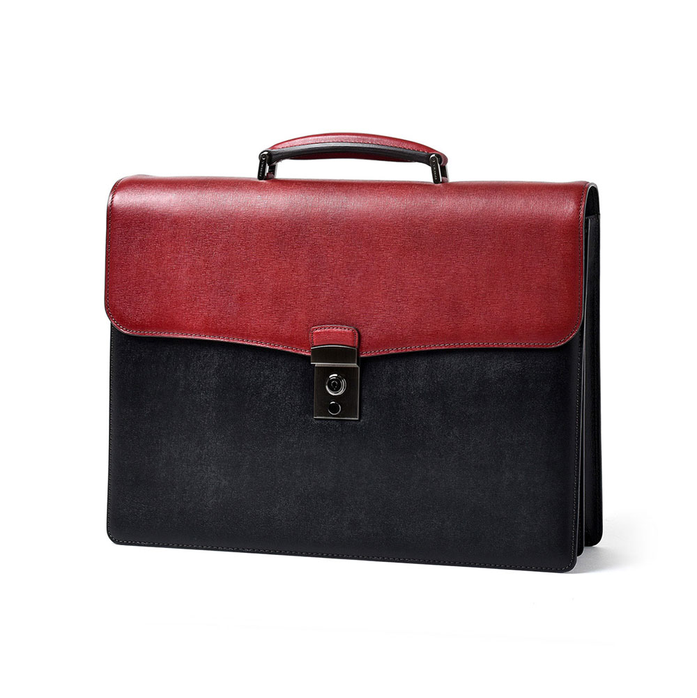 フジタカ ディアマン レザービジネスバッグ B4 ダブルルーム カブセ