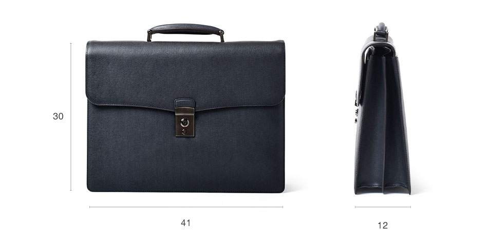 フジタカ ディアマン レザービジネスバッグ B4 ダブルルーム カブセ