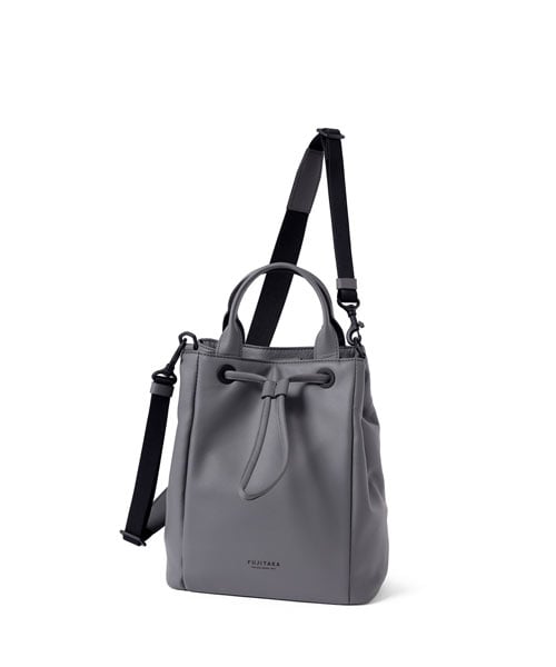 フジタカ ロカス レザー巾着ショルダーバッグ