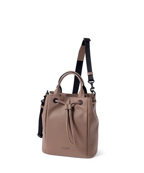 フジタカ ロカス レザー巾着ショルダーバッグ