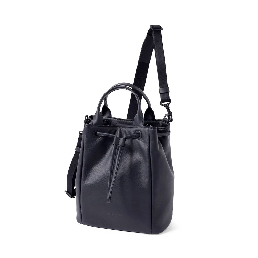 フジタカ ロカス レザー巾着ショルダーバッグ